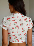 Cherry Graphic Top