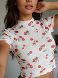 Cherry Graphic Top