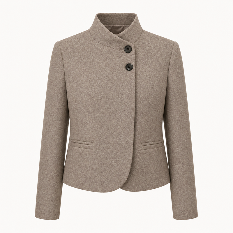 Blazer Elise - Structured High-Collar Jacket