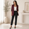 Blazer Solene - Boyfriend Jacket with Rolled Sleeves