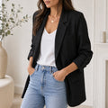 Blazer Solene - Boyfriend Jacket with Rolled Sleeves