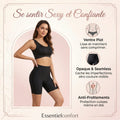 Confident smooth silhouette under fitted clothing