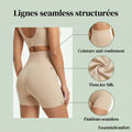 No-roll waistband and seamless technical details