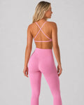 Smooth Seamless Strappy Sports Bra Juicy Pink