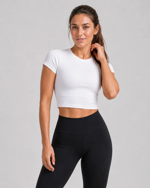Training Crop Top White