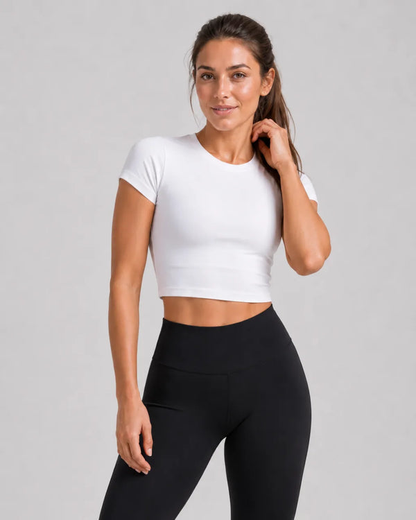Training Crop Top White