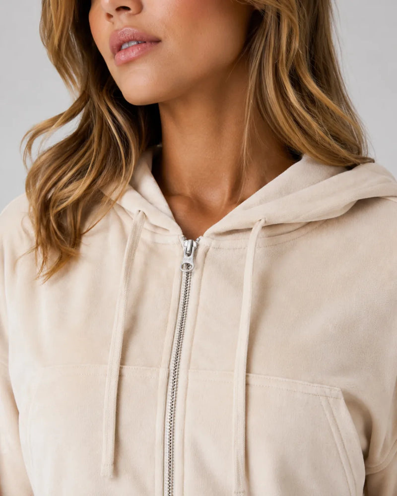 Everyday Terry Cropped Hoodie Cream - product image 5