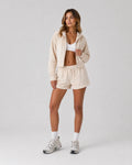 Everyday Terry Cropped Hoodie Cream - product image 6