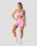 Smooth Seamless Midi Shorts Pink