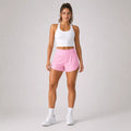 Mirage Cardio Shorts Petal Pink - front camera gaze