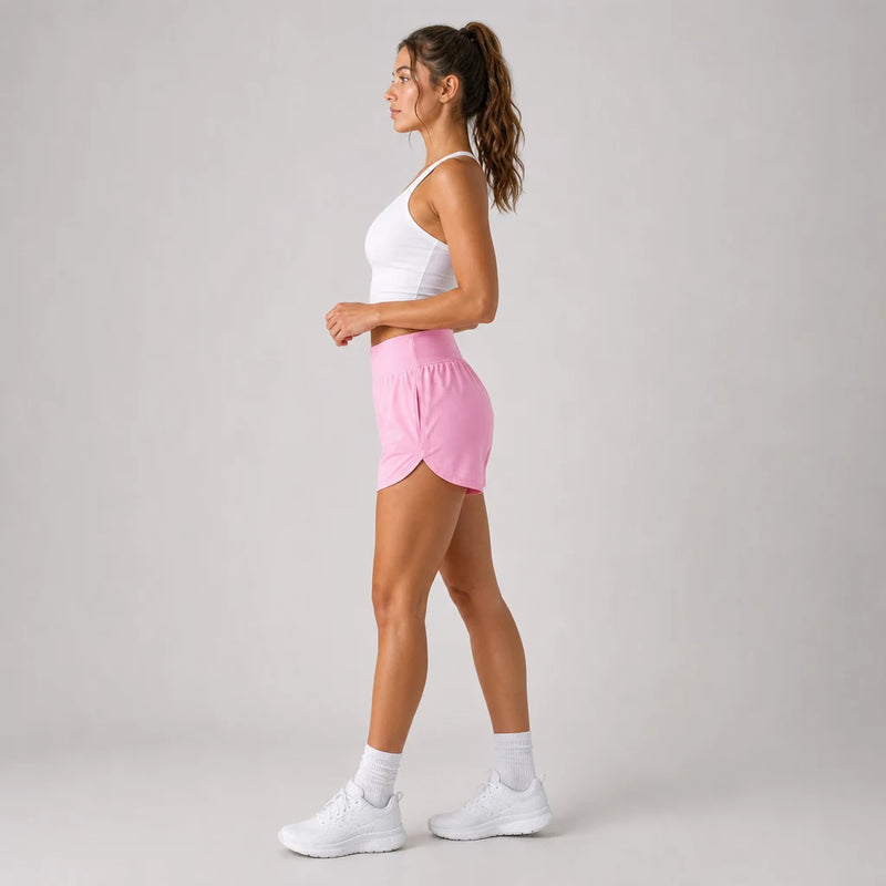 Mirage Cardio Shorts Petal Pink - side profile