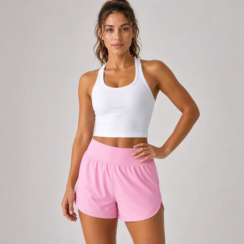 Mirage Cardio Shorts Petal Pink - waistband detail