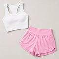 Mirage Cardio Shorts Petal Pink - premium flat lay
