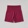 Nimble Midi Shorts Dull Berry Red - premium flat lay