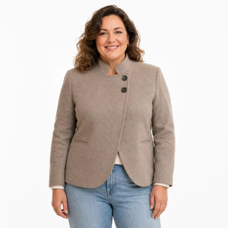 Blazer Elise - Structured High-Collar Jacket