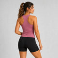 Smooth Seamless 2-in-1 Tank Juicy Mauve - back view