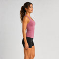 Smooth Seamless 2-in-1 Tank Juicy Mauve - side profile